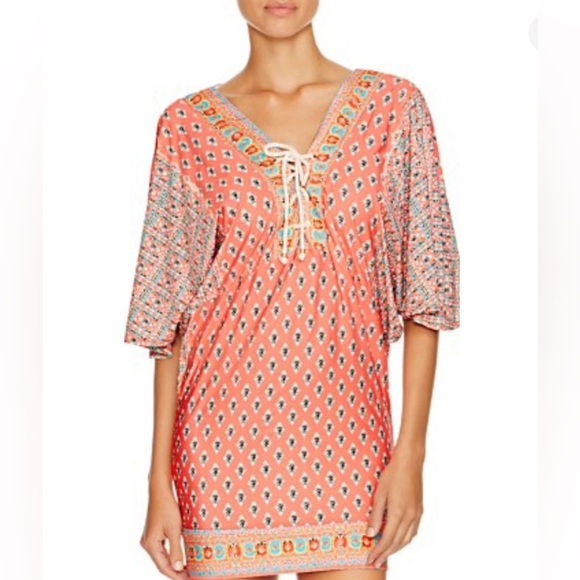 Nanette Lepore Swim NWT 2-Piece Set Cover Tunic & Pants Multicolored Size Large - Picture 1 of 13